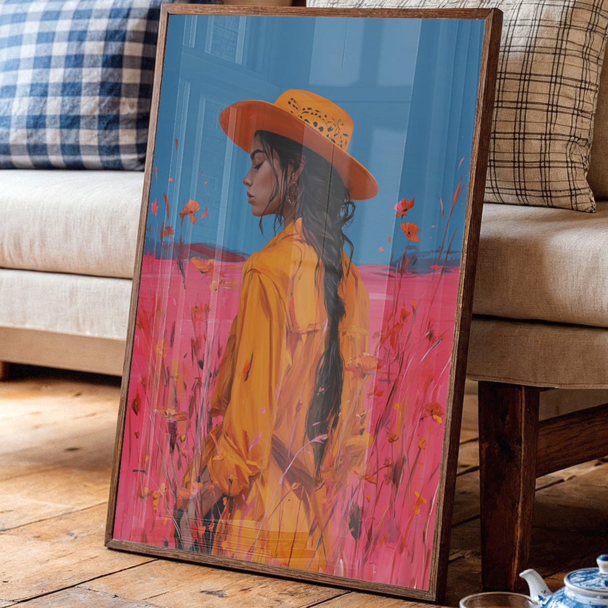 Poppies Dance Through Marigold Fields