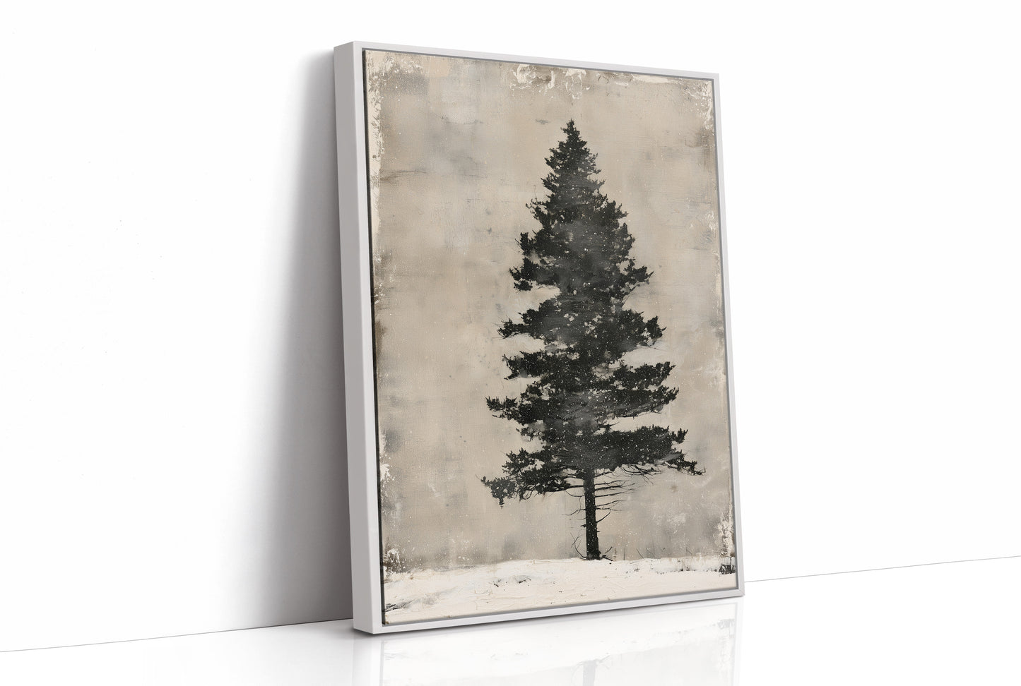 Weathered Pine, Aged Canvas