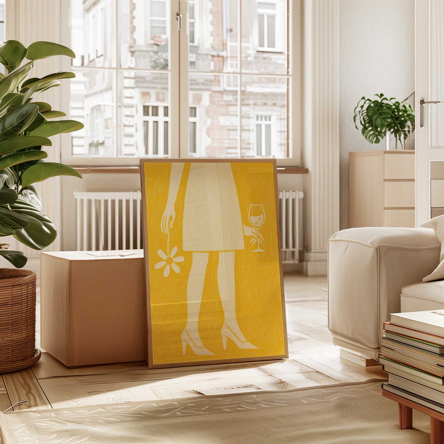 Daisy and Bubbles in Yellow