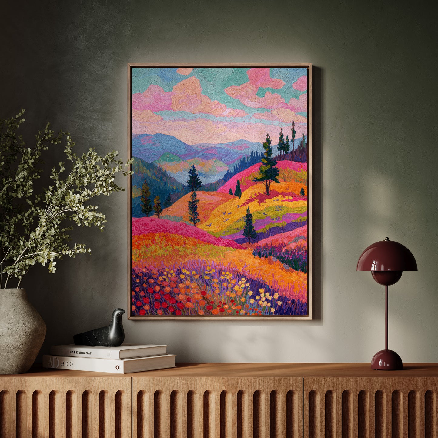 Fields Ablaze With Color