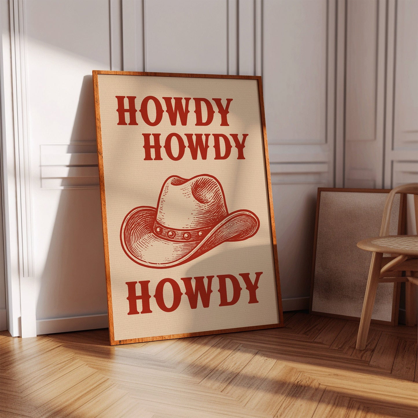 Howdy Howdy Western Hat Print