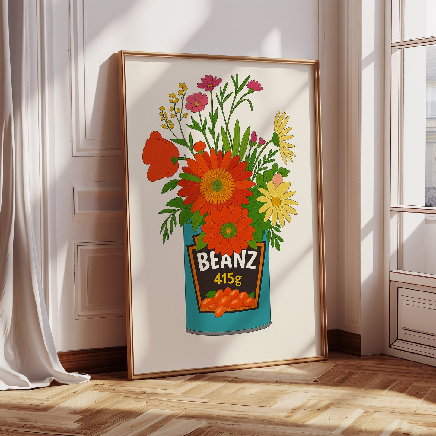 Blooms in a Beanz Tin