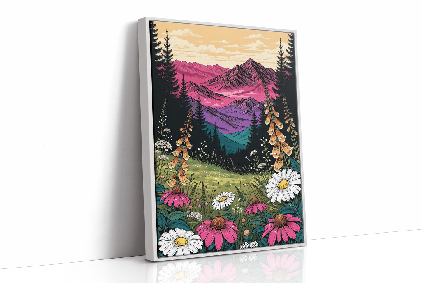Wildflowers Below Rose Peaks
