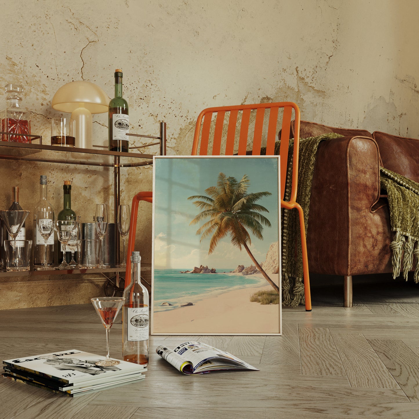 Waves Caress the Golden Shore