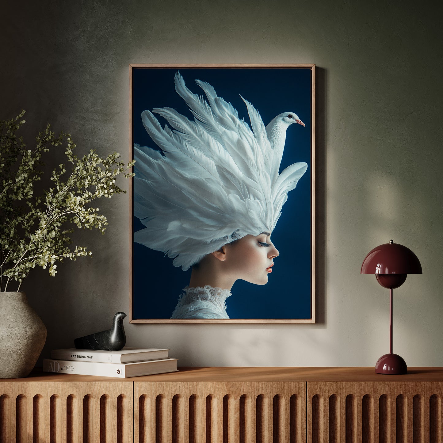 Crowned by Wings in Blue Silence