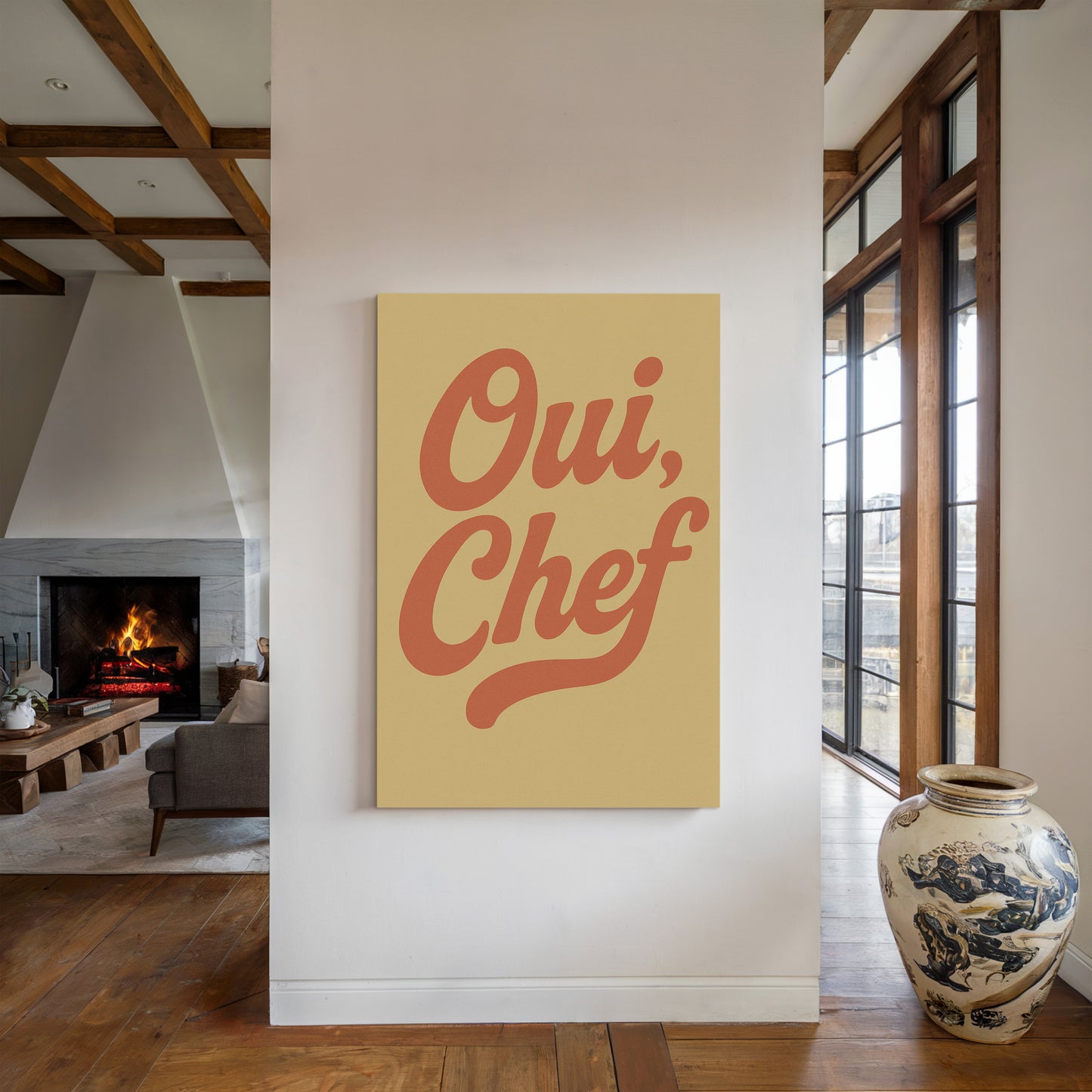 Oui Chef Kitchen Wall Art