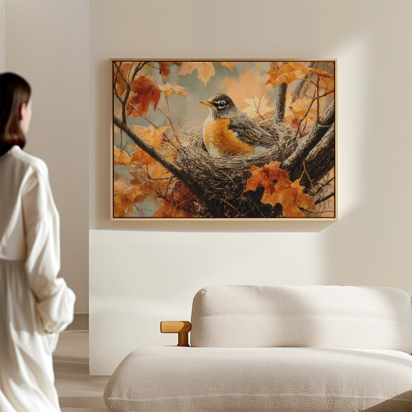 October's Robin Finds Maple Rest