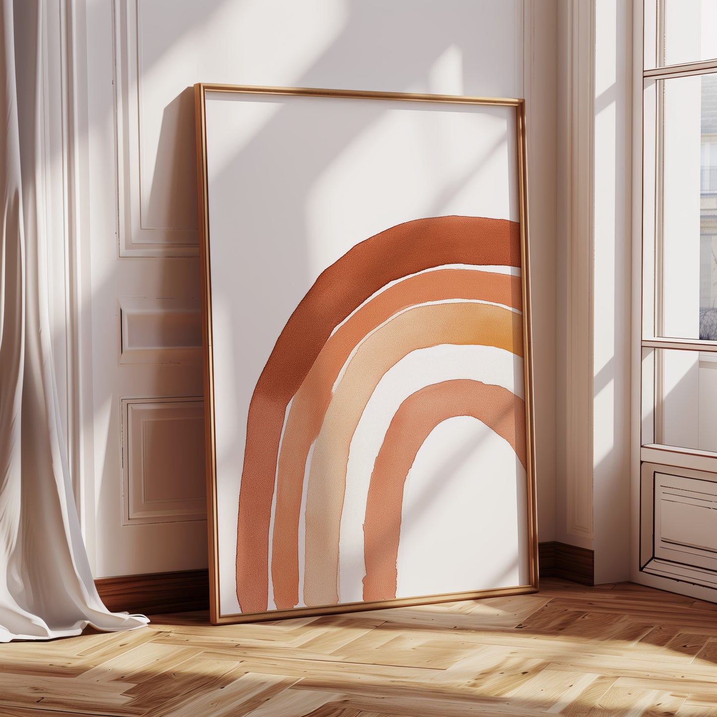 Terracotta Boho Rainbow Arch