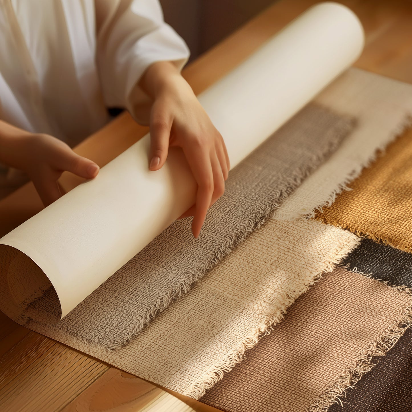 Layered Linen Swatch Study
