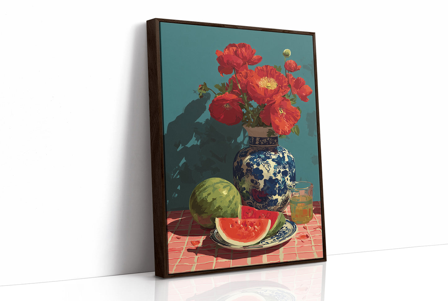 Poppies and Watermelon Slices
