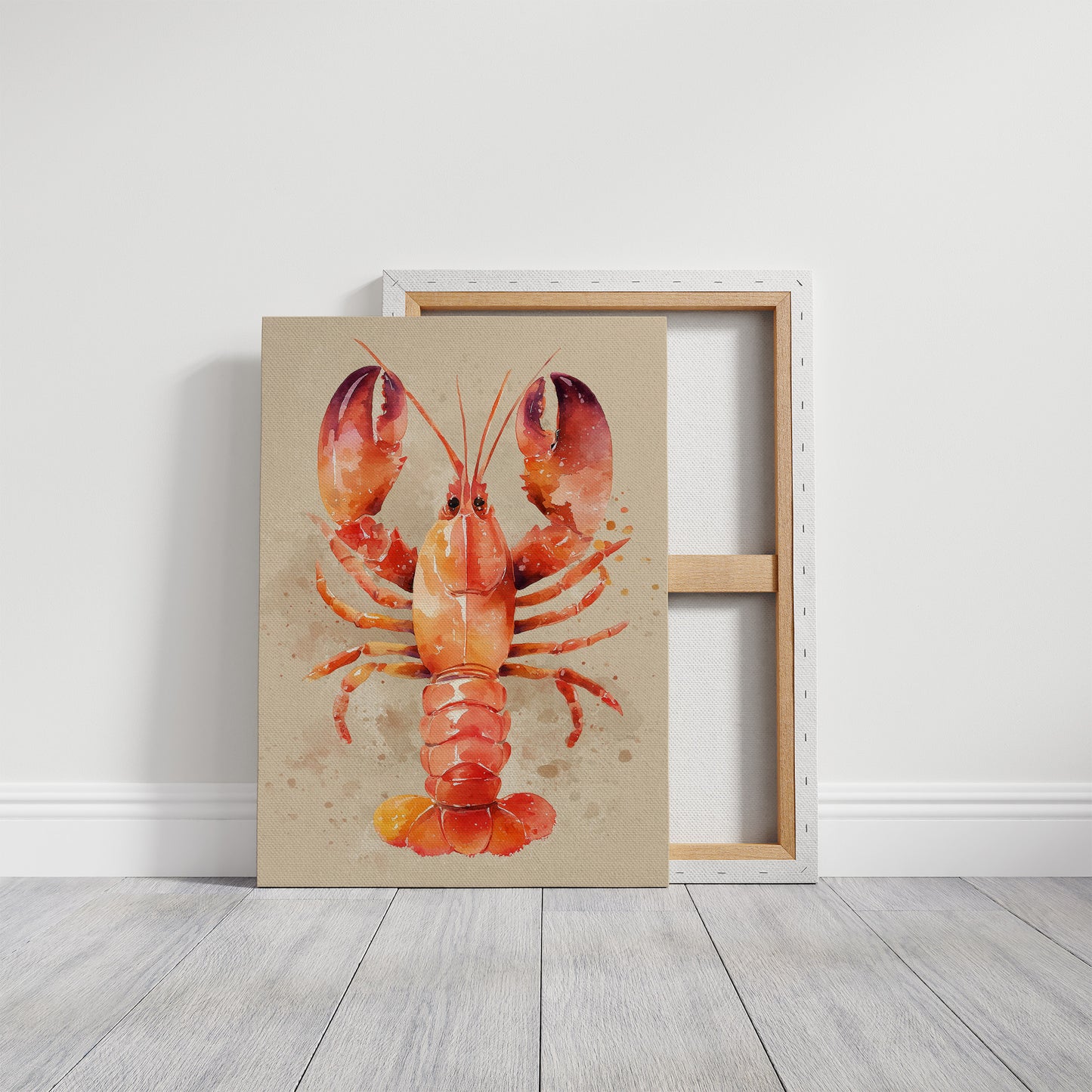 Crimson Tides: Watercolor Crustacean Study