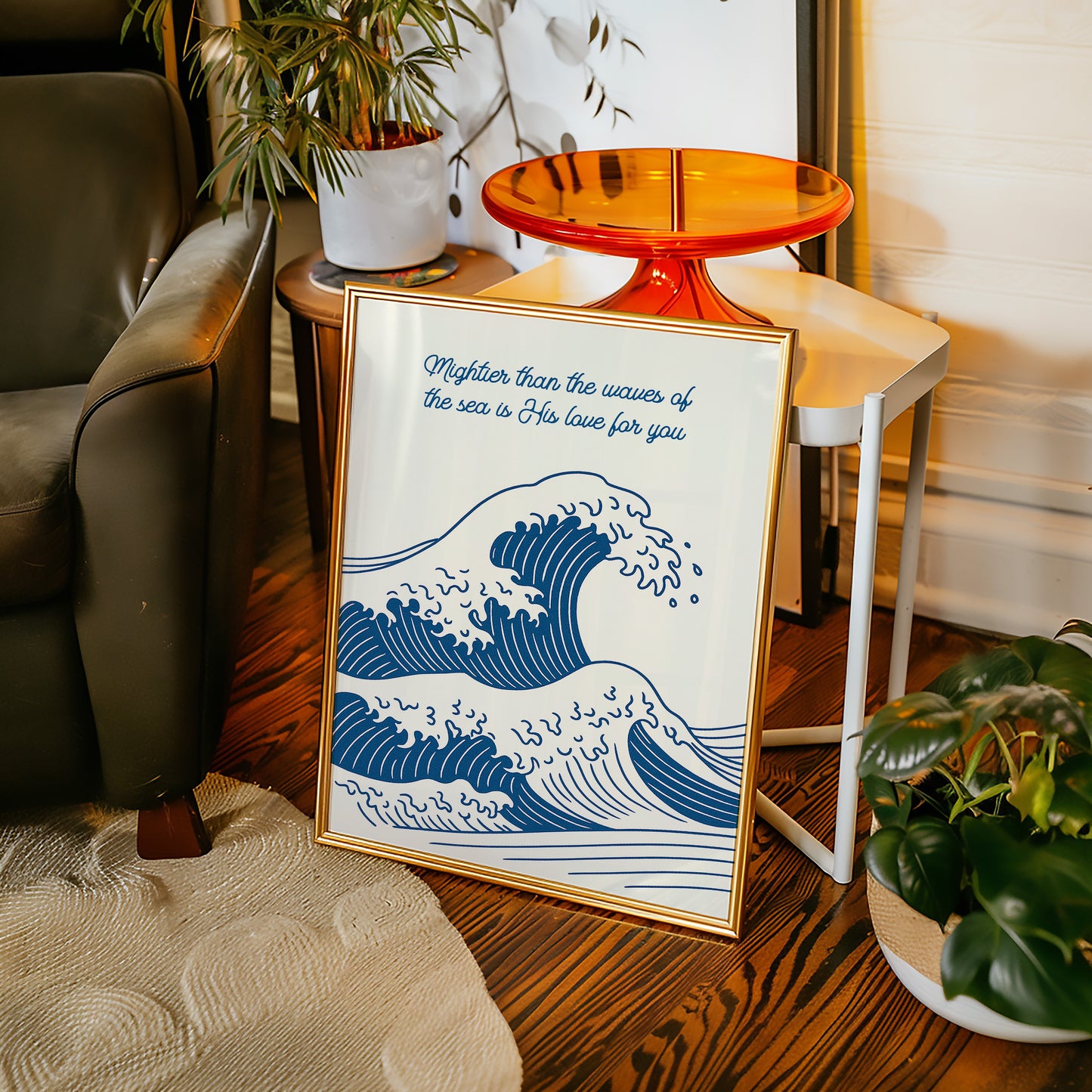 Mightier Than the Waves Ocean Print