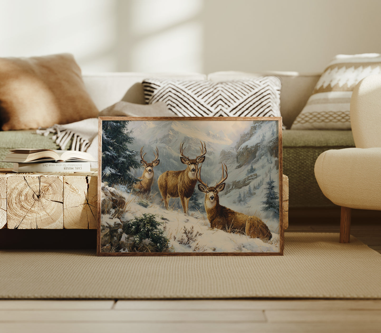 Winter Peaks Call The Deer Home