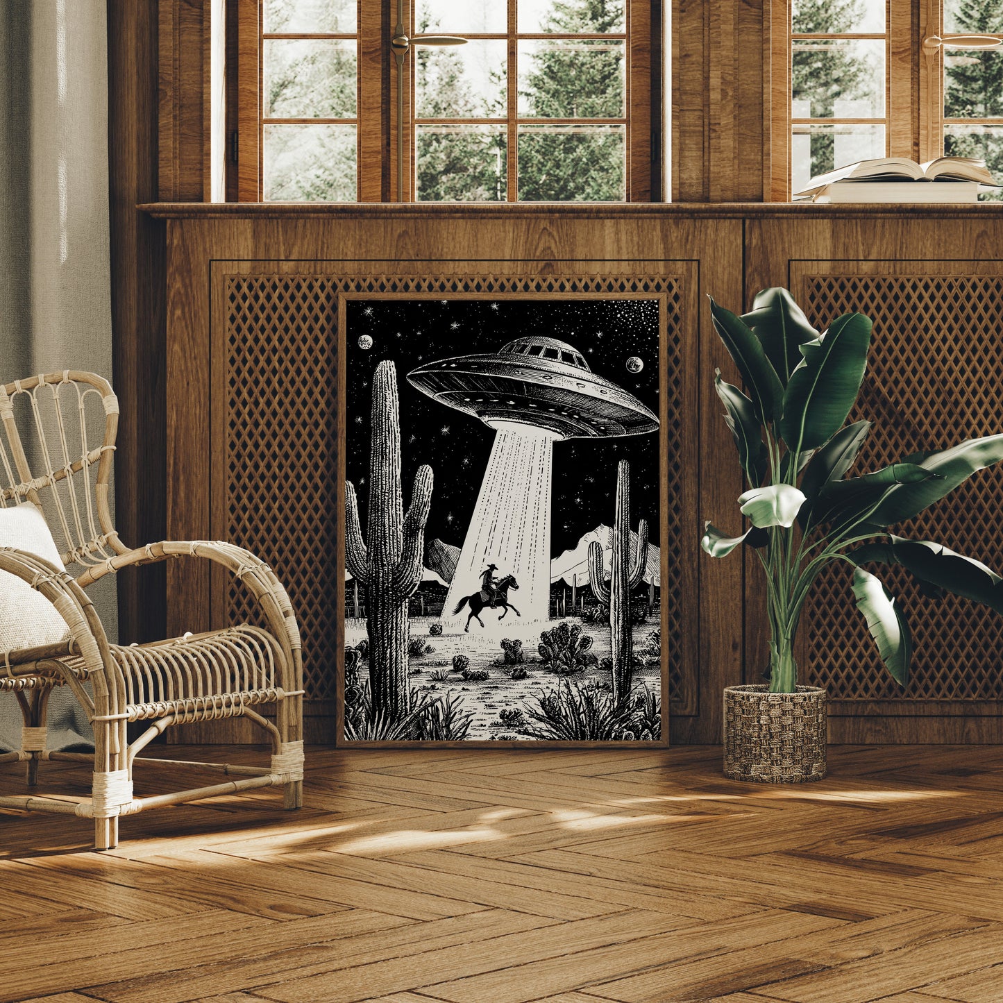 Desert Cowboy Meets Midnight Visitors