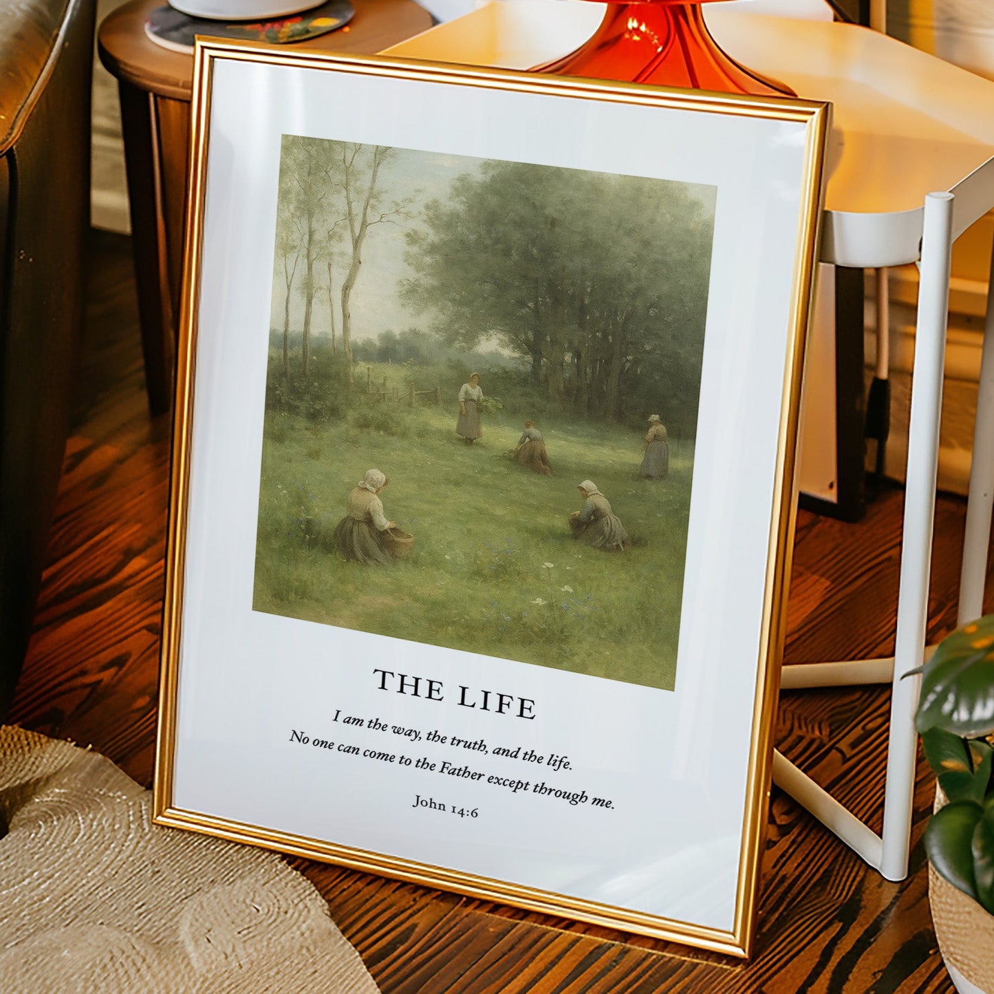 The Life John 14 Pastoral Scripture Print