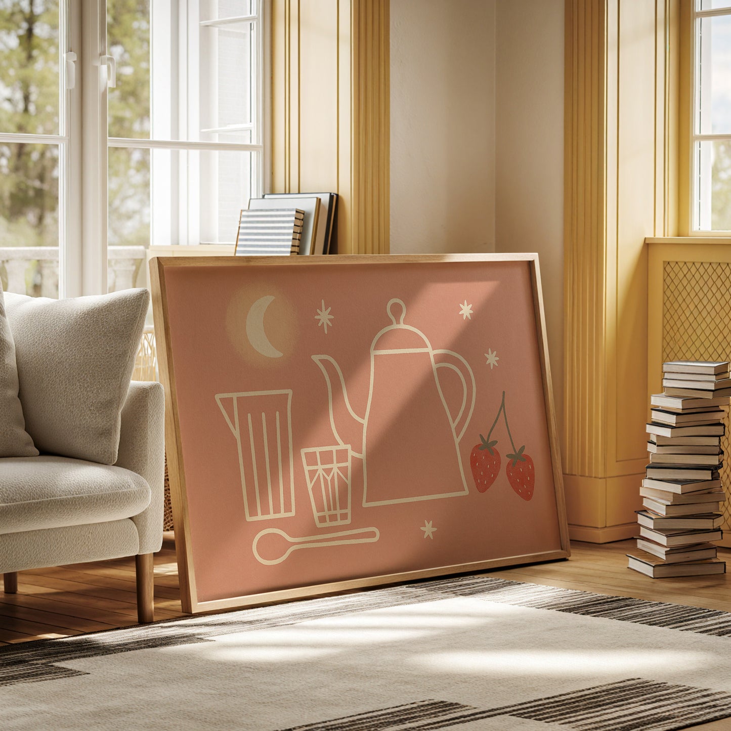 Moonlit Tea and Strawberries