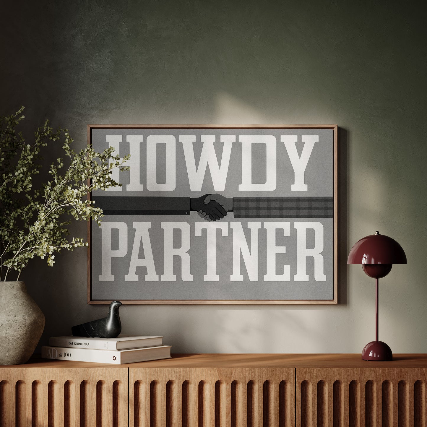 Howdy Partner Vintage Western Greeting