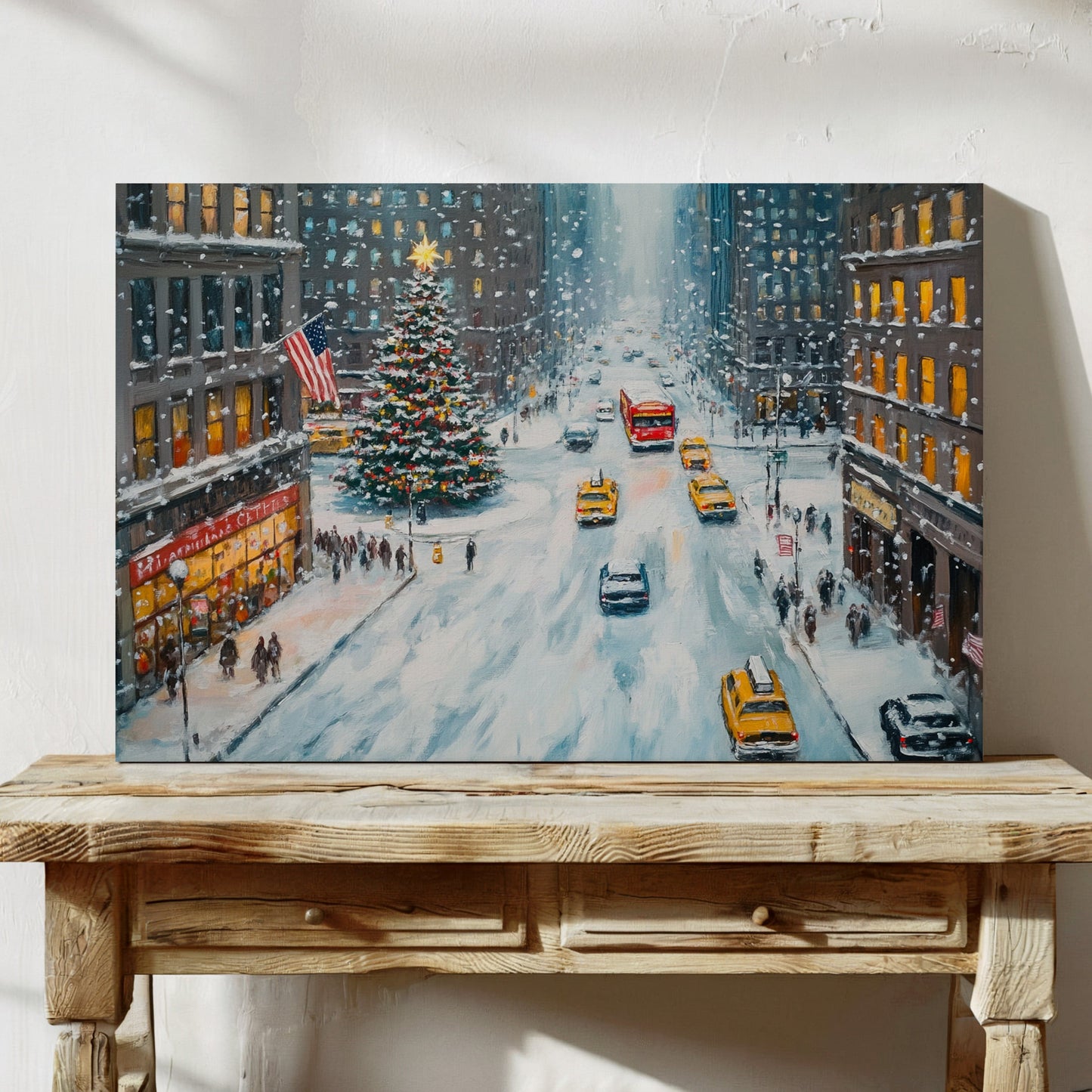 Manhattan's Christmas Ballet In Snow