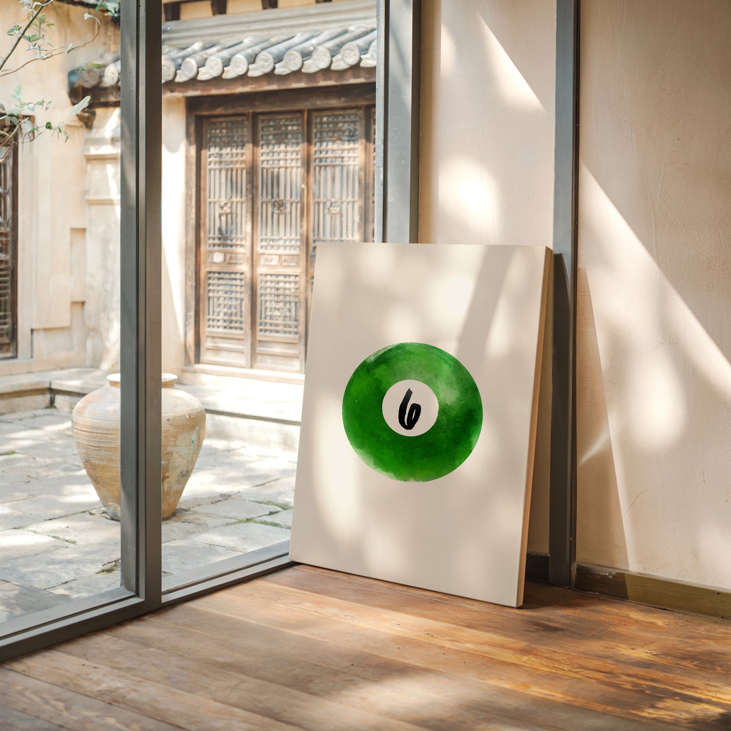 Lucky Six Floats In Emerald Depths