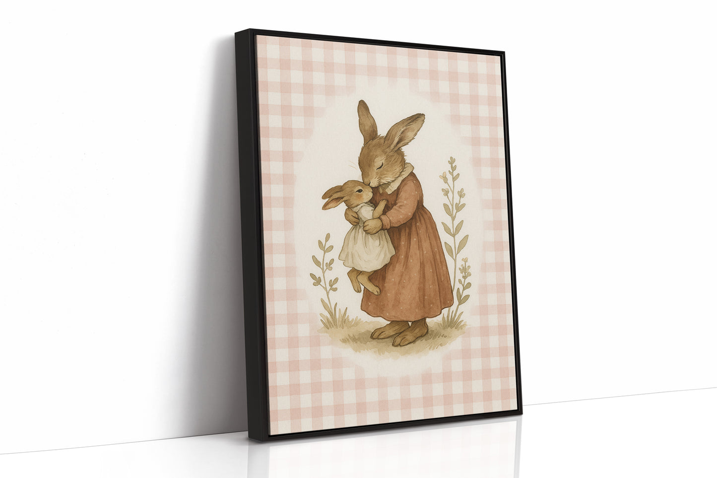 Mama Bunny’s Kiss in Gingham
