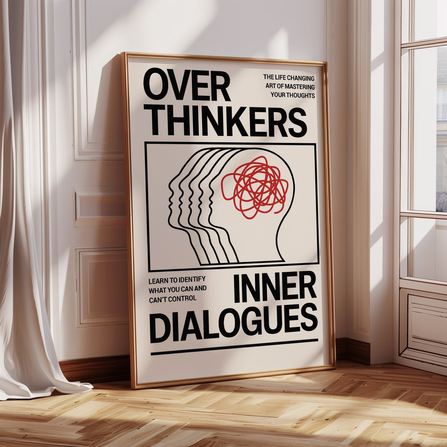 Overthinkers Inner Dialogues – Bold Modern Mental Health Print