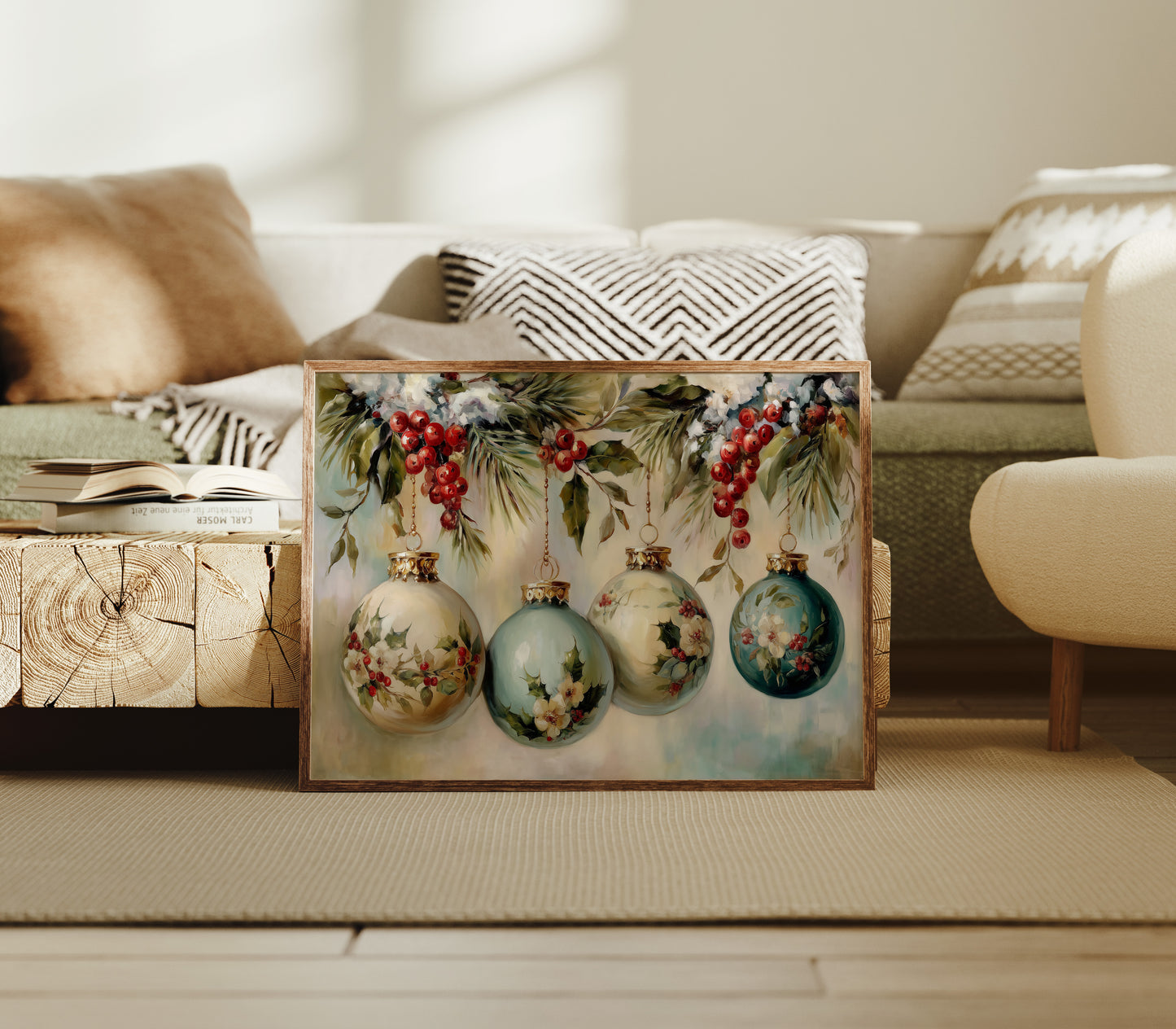 Vintage Ornaments Paint December's Story