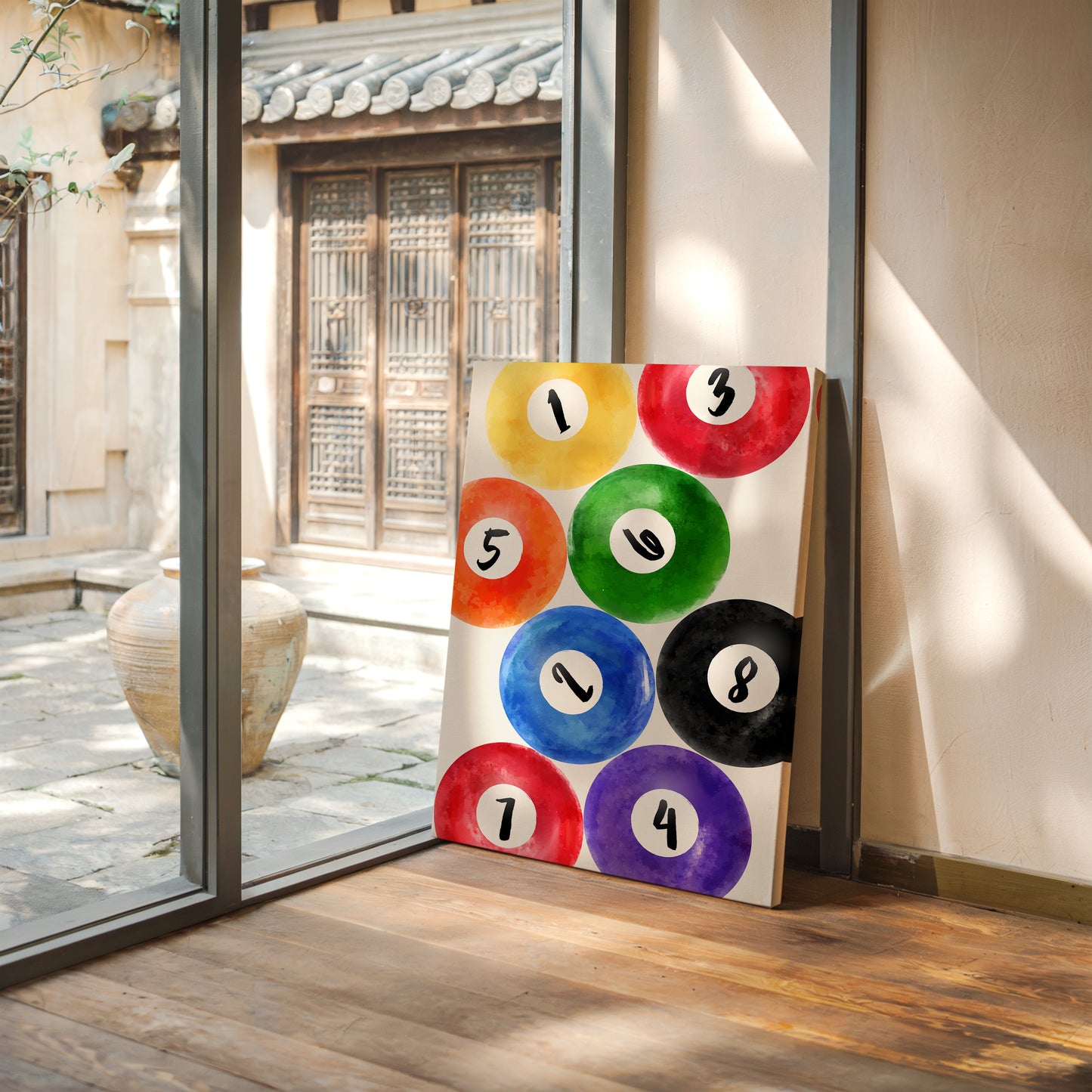 Lucky Numbers Dance In Watercolor