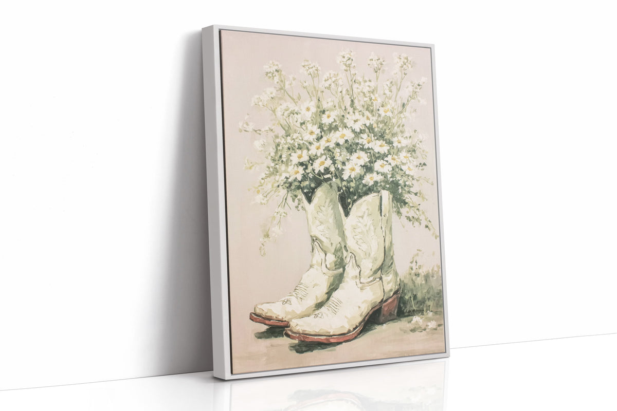 Boots Blooming With Life