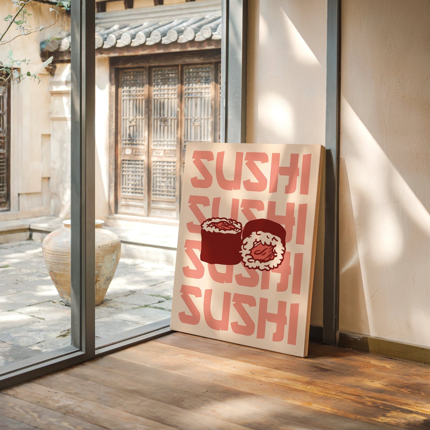 Fresh Rolls Dance In Coral Light