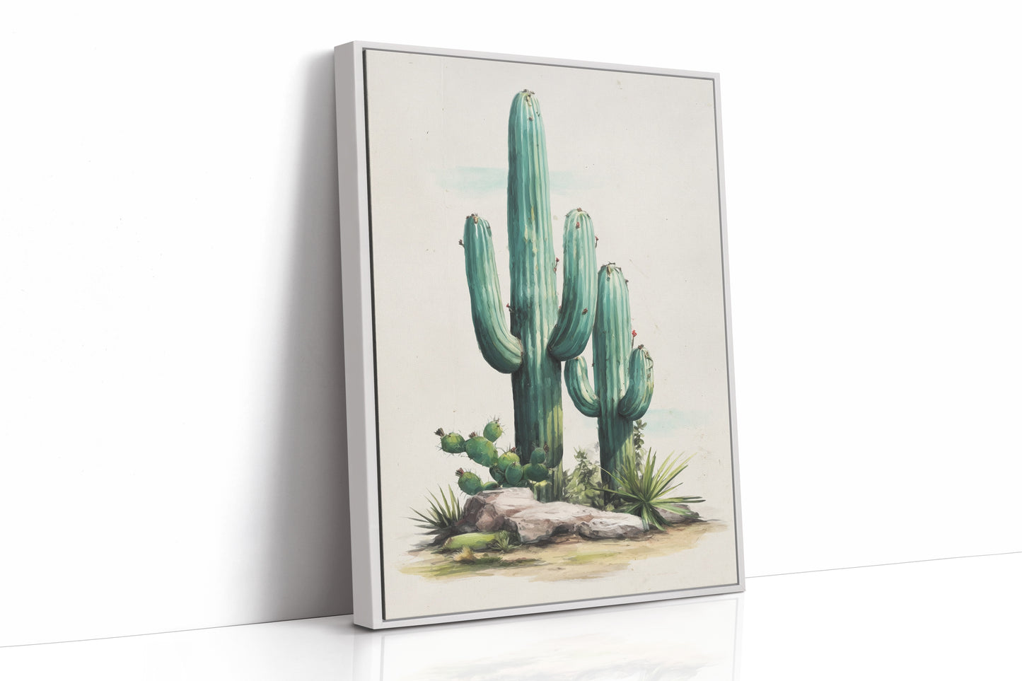 Saguaros Paint The Morning Mint