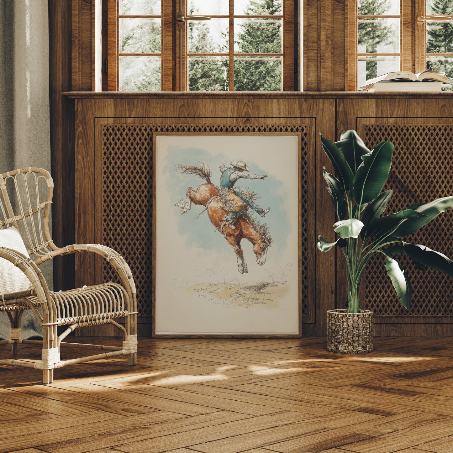 Wild Bronco Writes Sky Poetry