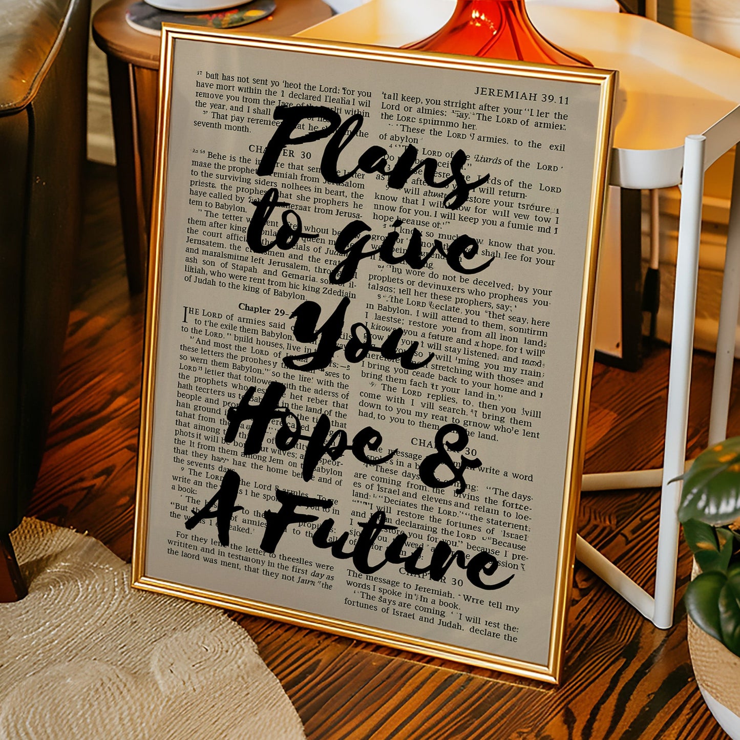 Hope and a Future Scripture Overlay Print