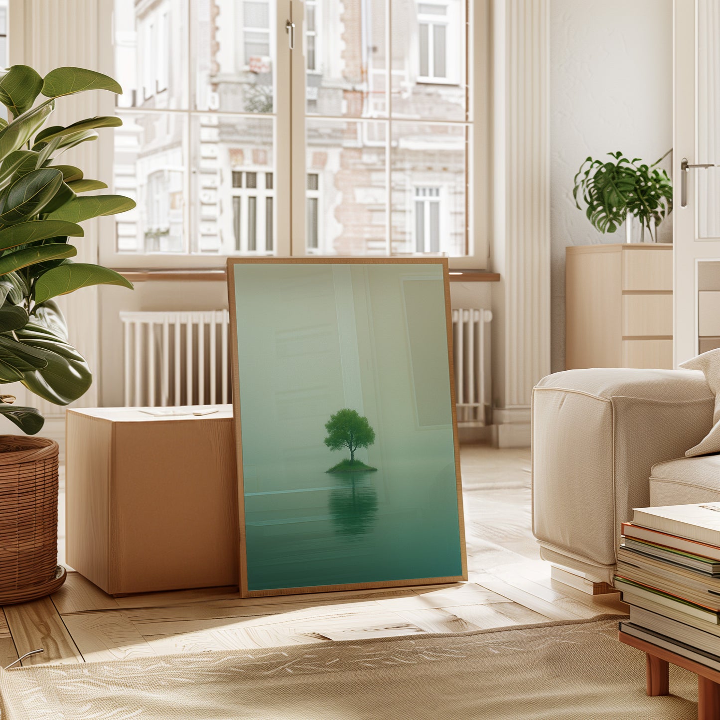 Solitary Tree in Mist