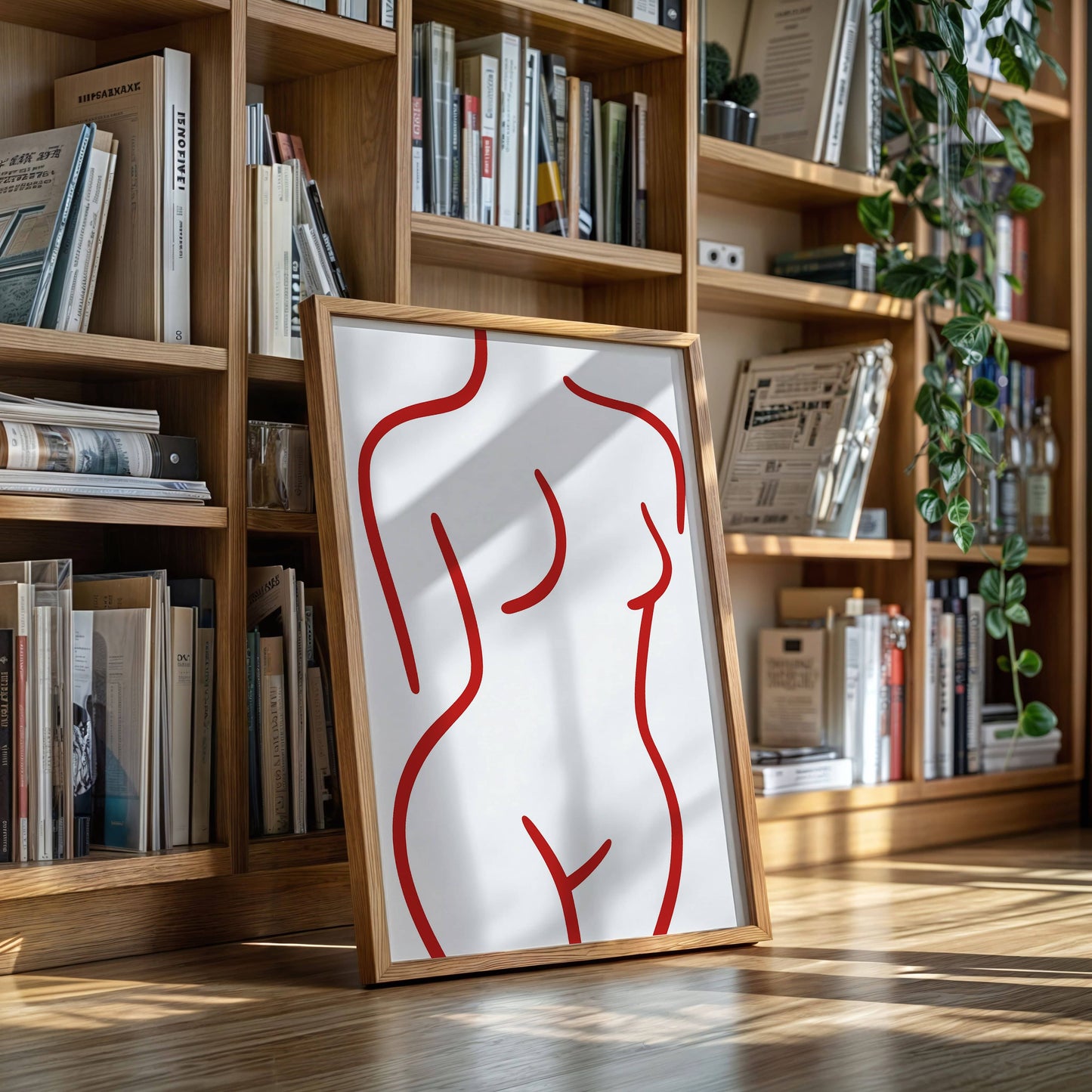 Crimson Lines Dance With Grace