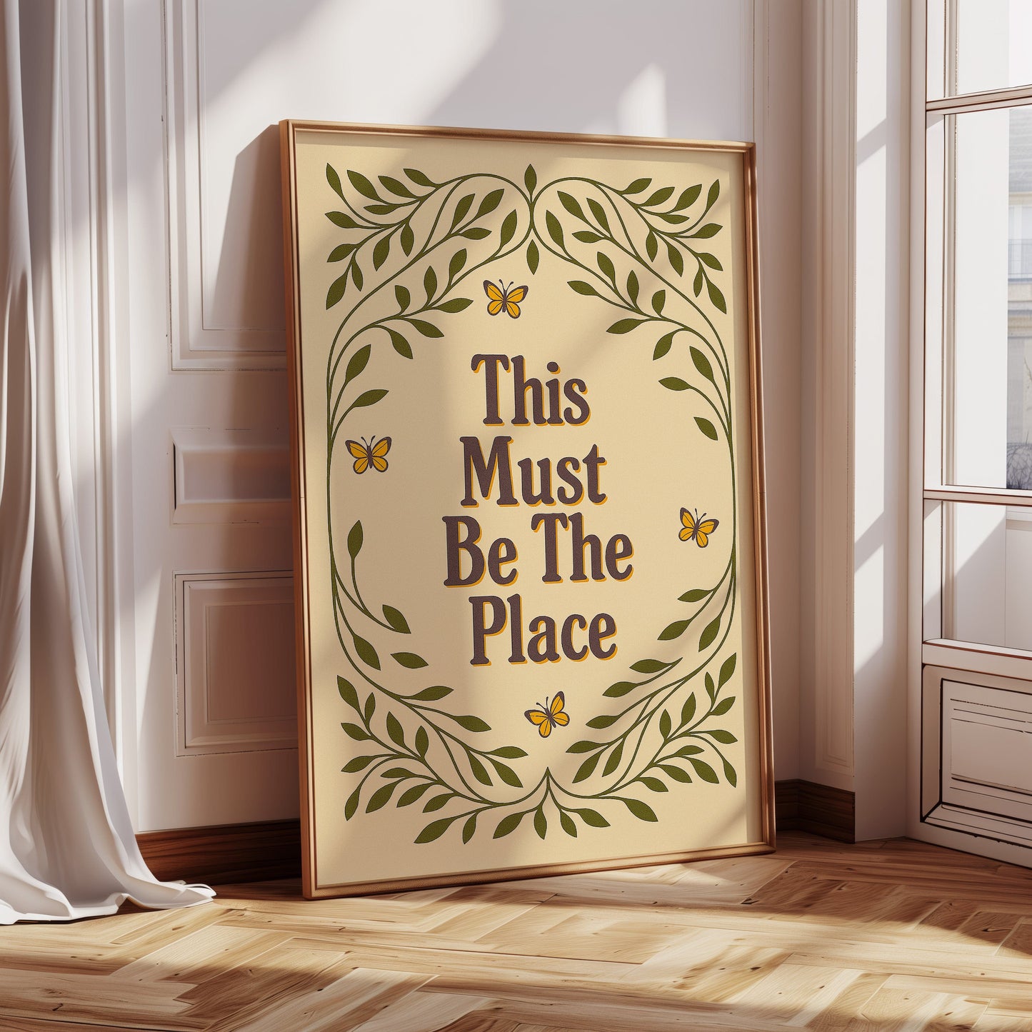 This Must Be The Place – Whimsical Nature Quote Print