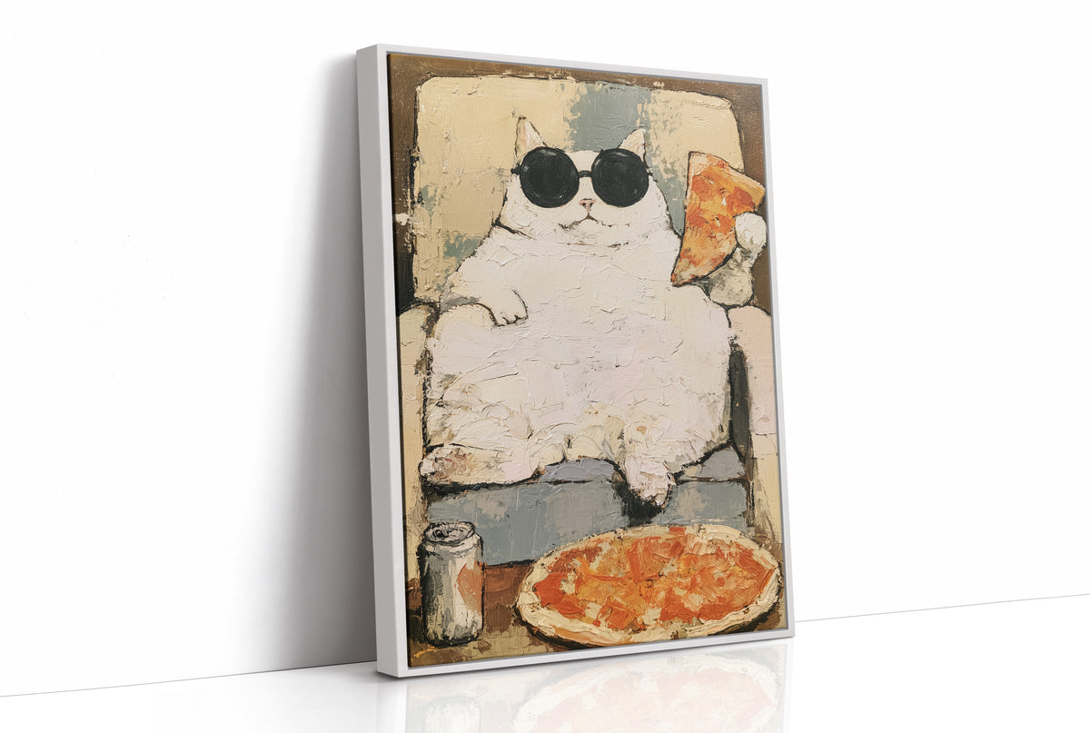 Round Shades, Round Belly, Round Pizza