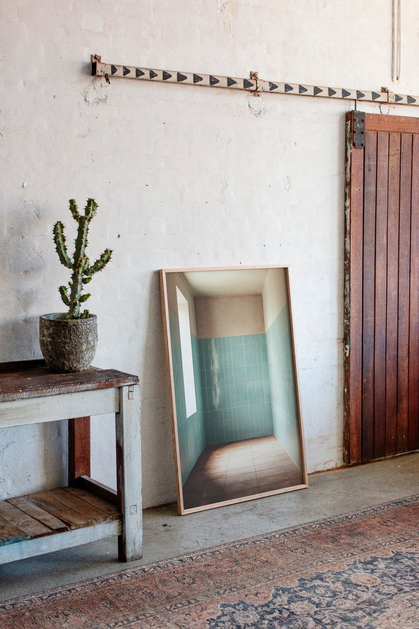 Morning Light Meets Mint Tiles