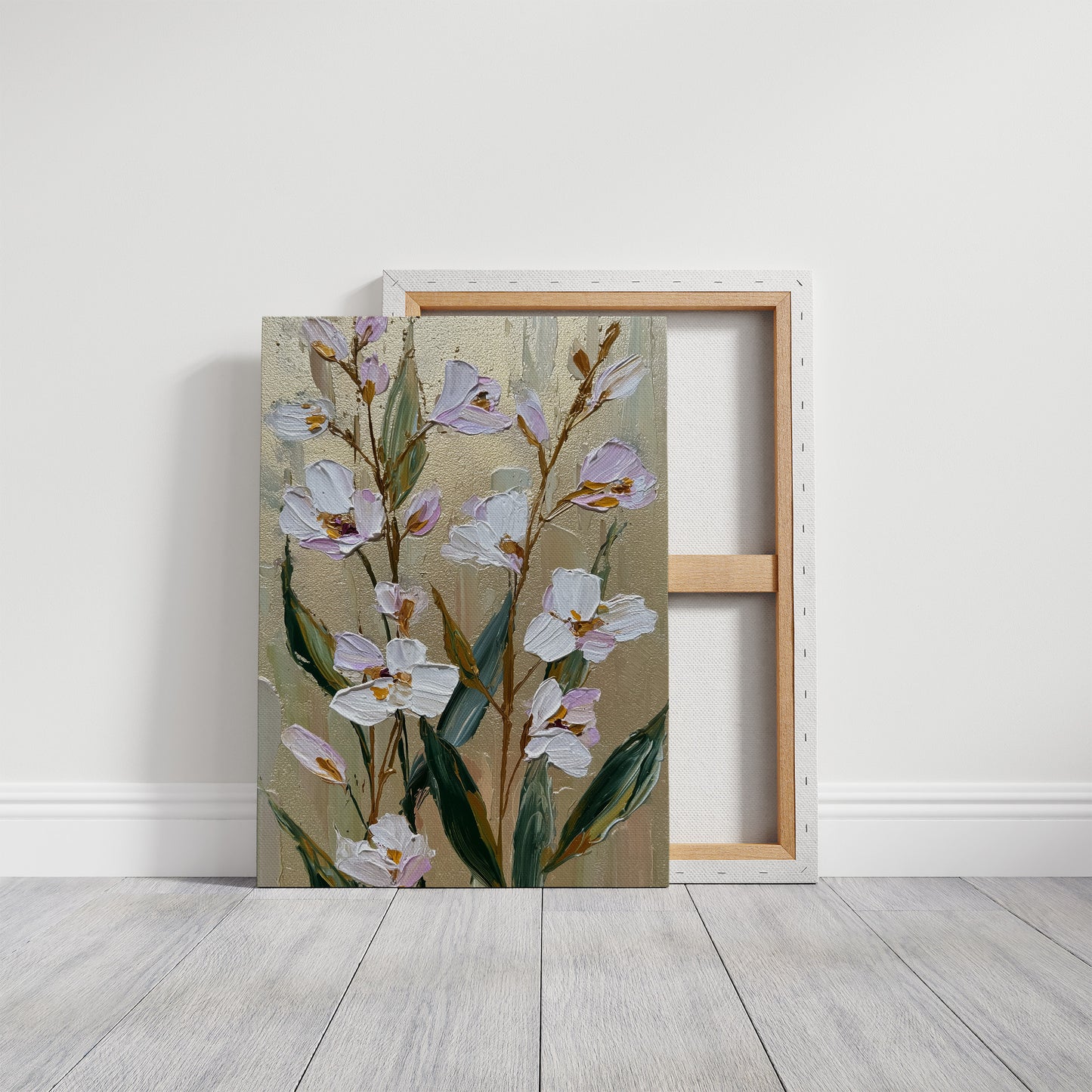 Lavender Blooms on Gilded Air
