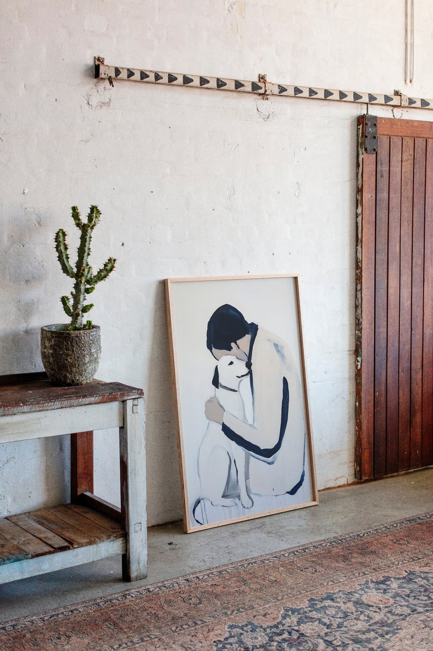 Loyal Hearts In Navy And White