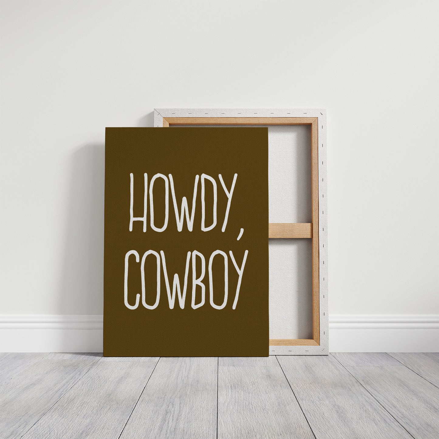 Howdy Cowboy Rustic Wall Art