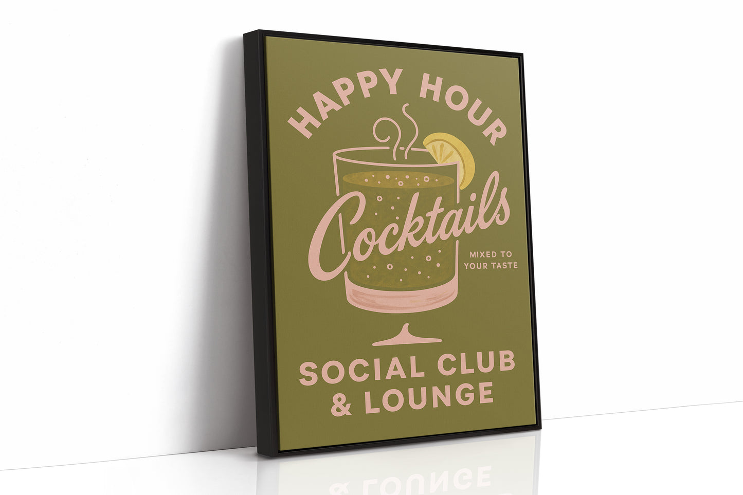 Happy Hour Cocktails Lounge Print