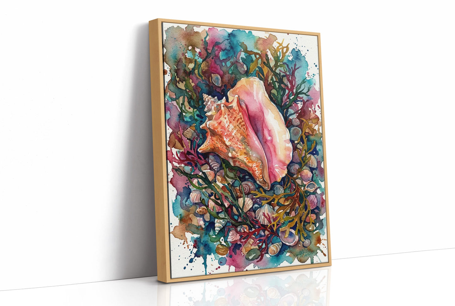 Conch Treasure: Watercolor Queen Conch Study