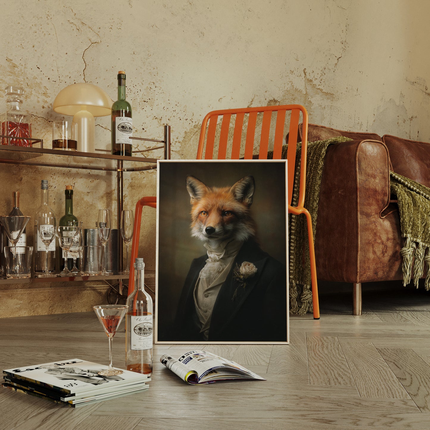 Regal Fox in Formal Attire