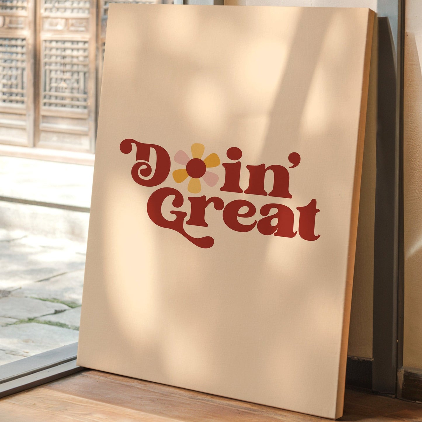 Retro Daisies Dance Through Time