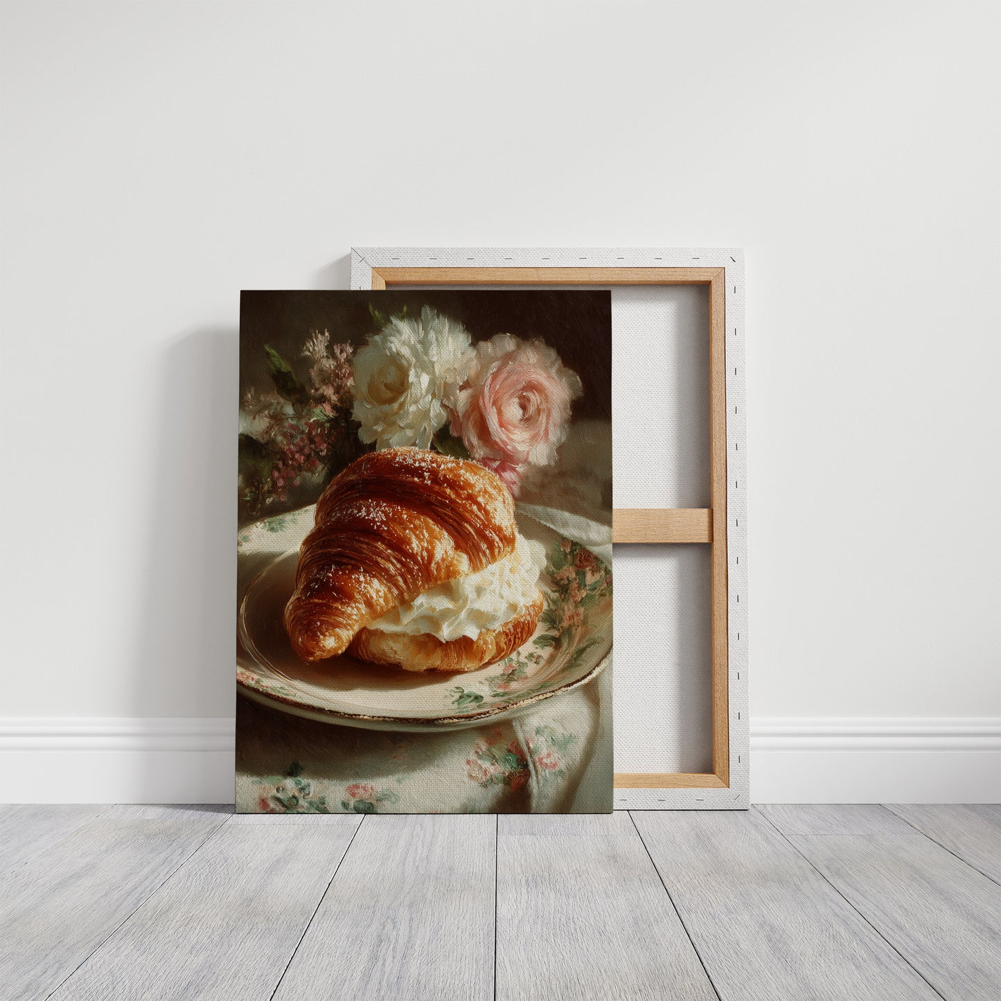 Croissant and Roses