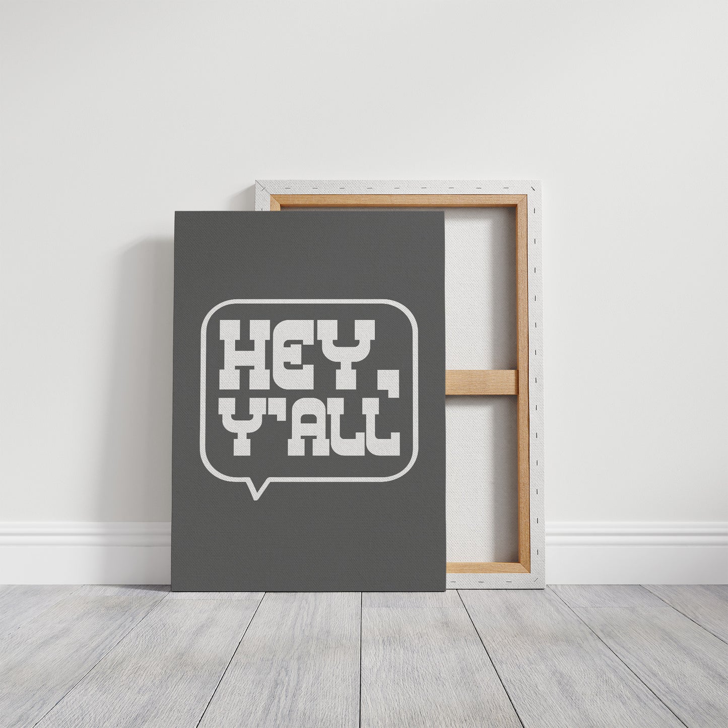 Hey Y All Western Speech Bubble Sign