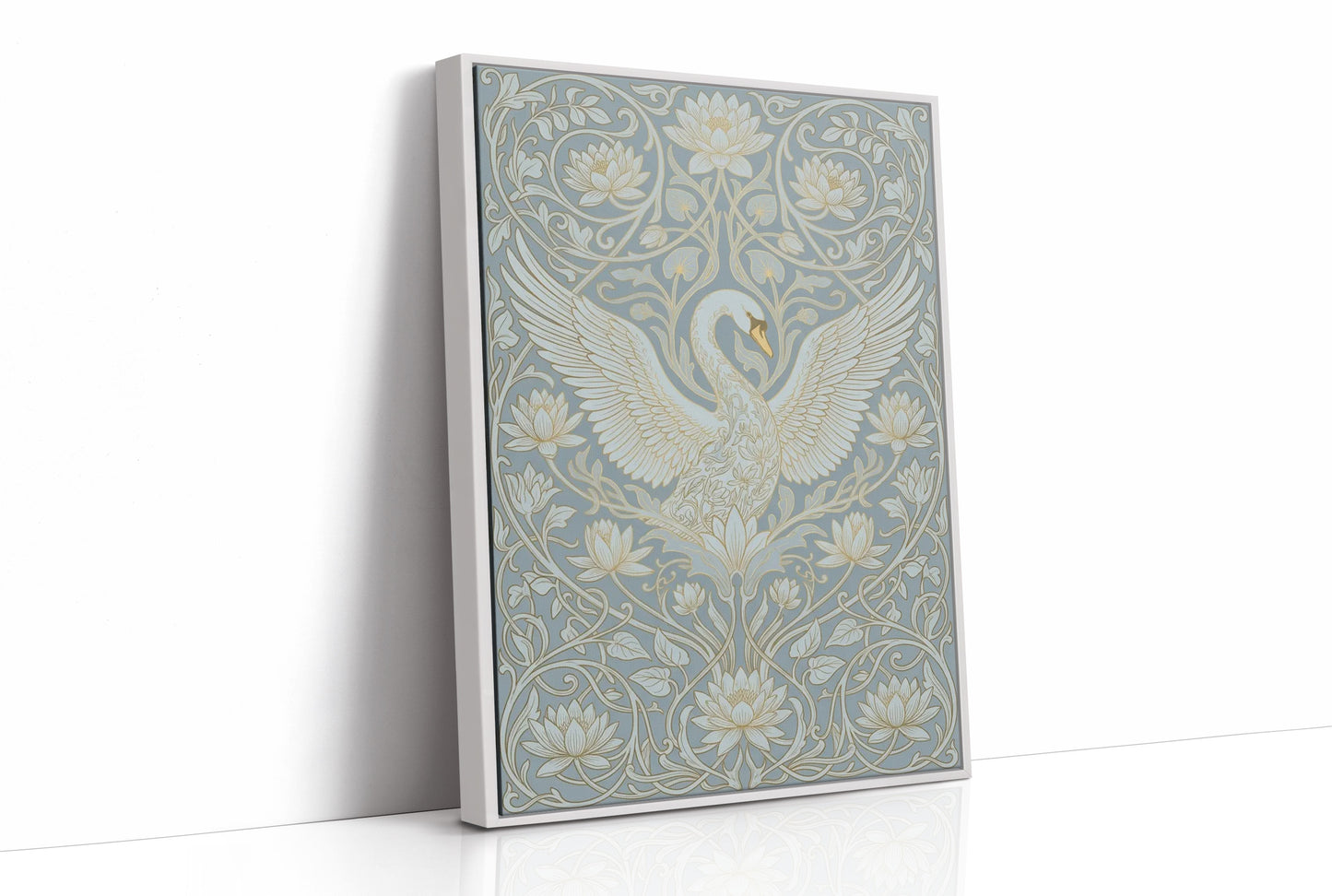 Swan Ascending: Art Nouveau Pattern Study