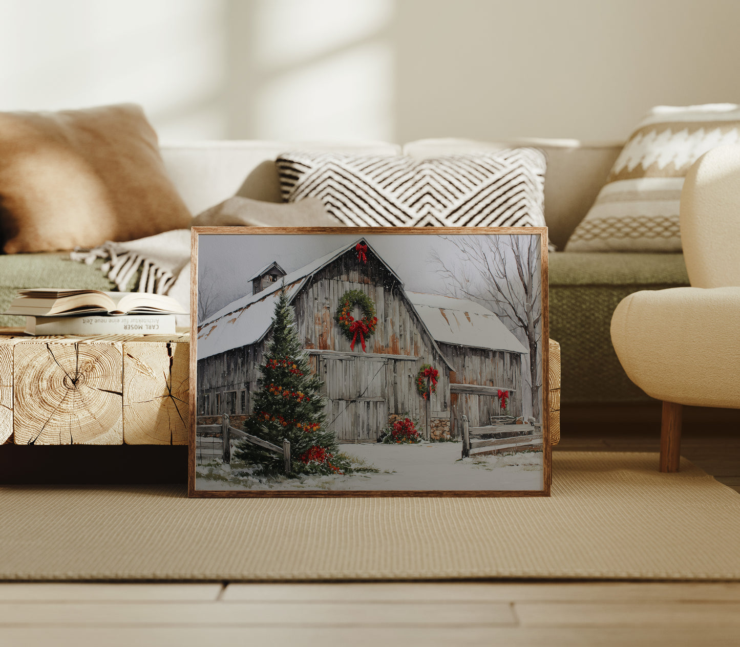 Snow Settles On Grandfather's Barn
