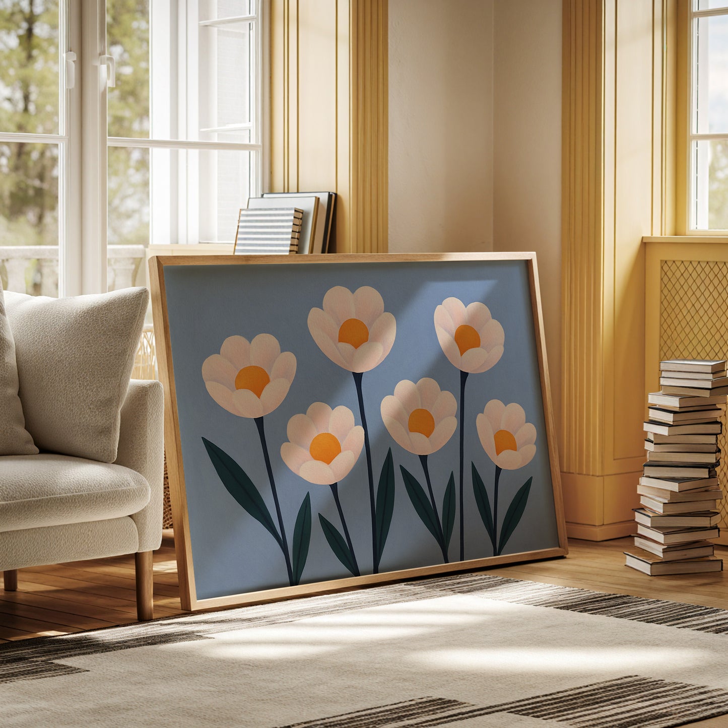 Sunlight Blooms in a Blue Sky