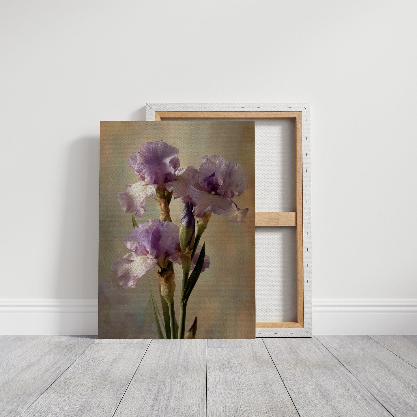 Three Irises in Morning Light
